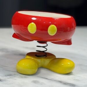 Disney Parks Mickey Mouse Candy Dish Serving Bowl on Spring Bobble